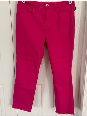 Vineyard Vines Hot Pink Cropped Stretch Jeans